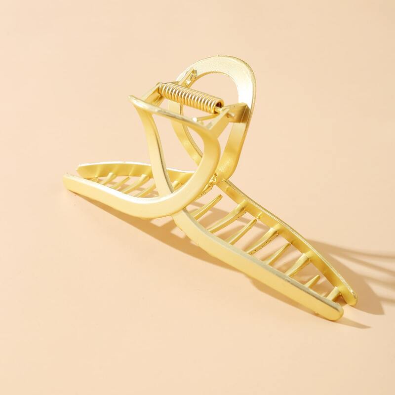 

1pc Large Hair Claw, Gold