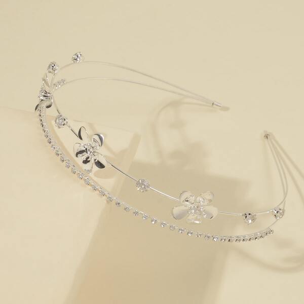 

Rhinestone Hair Hoop, Silver