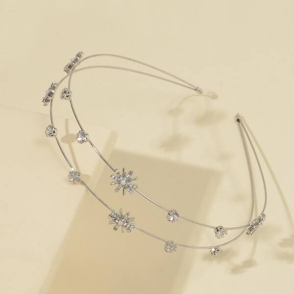 

Rhinestone Hair Hoop, Silver