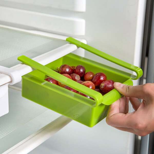 

1pc Refrigerator Storage Box, Green