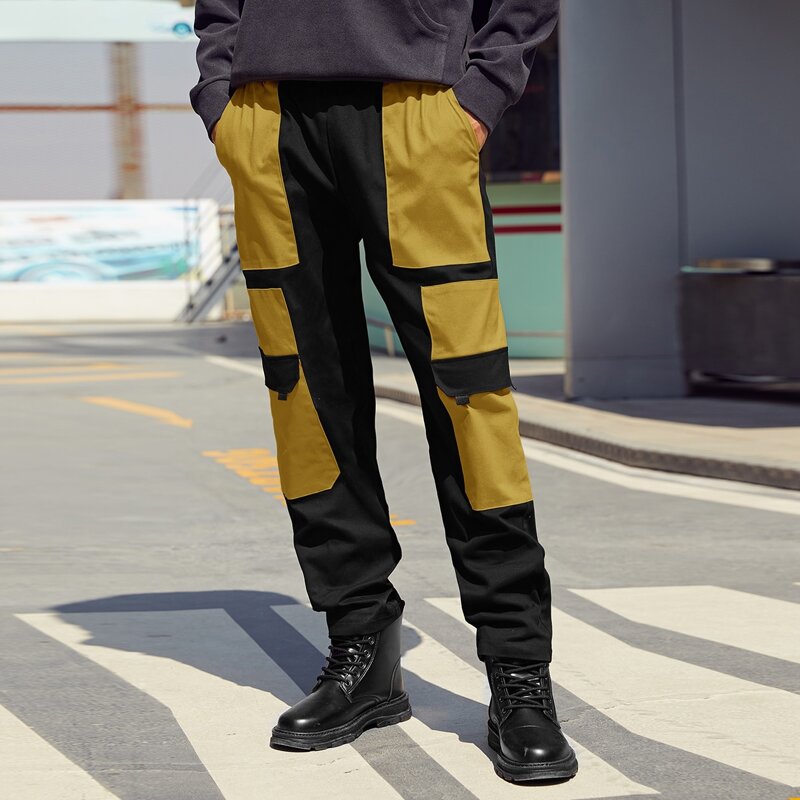 

Guys Color Block Cargo Pants, Multicolor