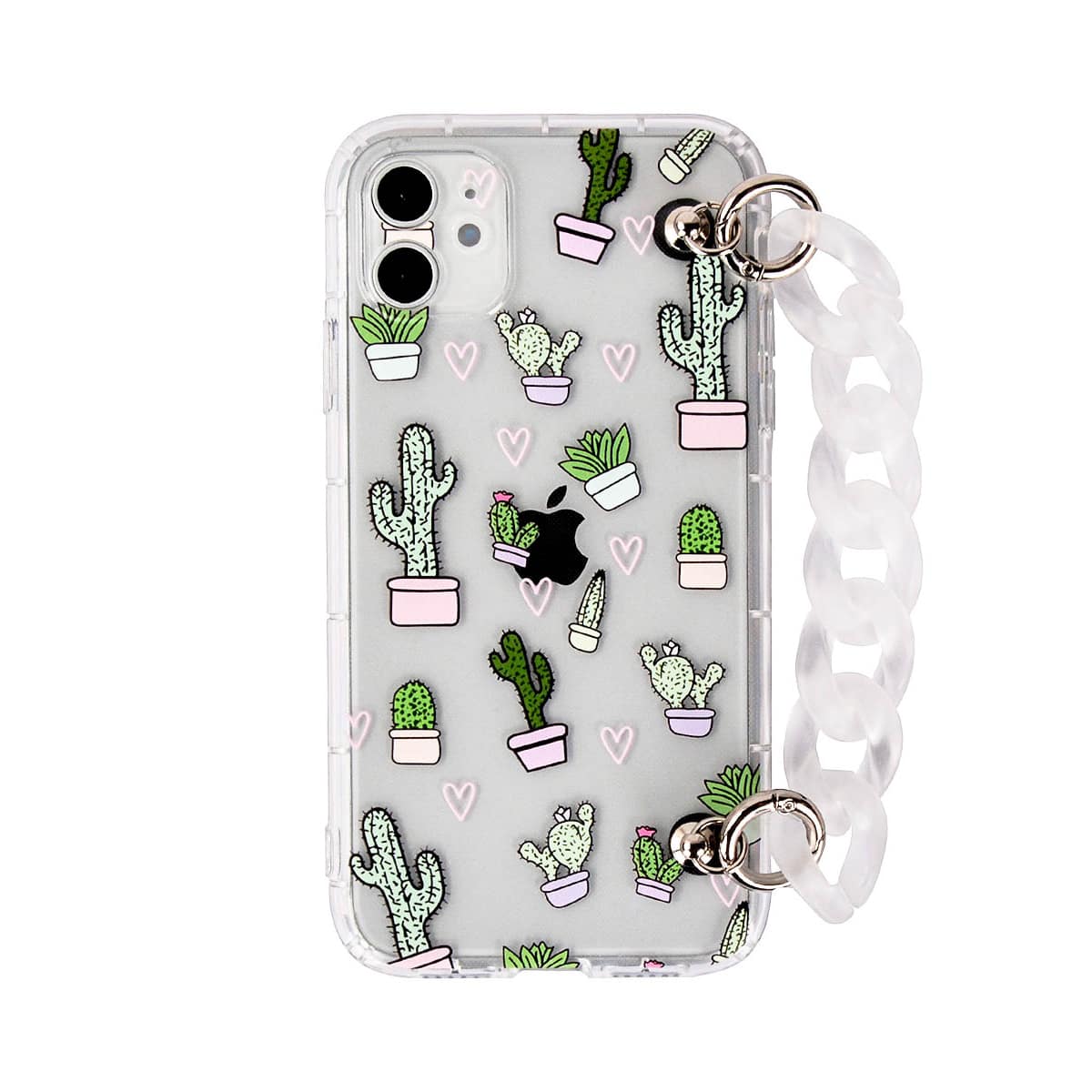 

Cactus Print iPhone Case With Chain Strap, Multicolor