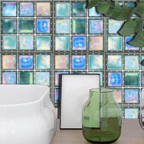 

10pcs Mosaic Tile Sticker, Multicolor