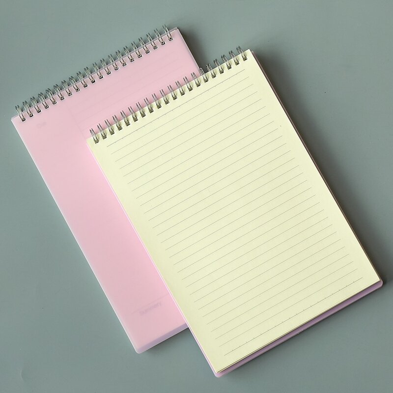 

1pack Plain Cover Spiral Notebook, Pink