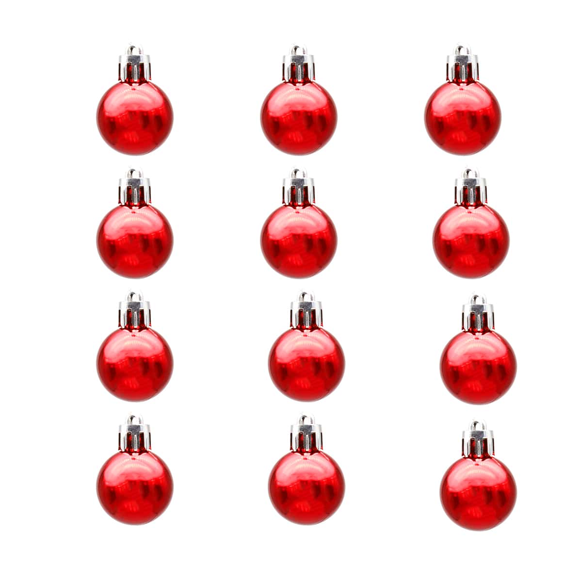 

12pcs Christmas Ball Ornament, Red