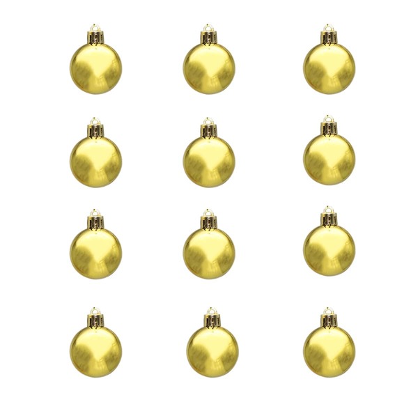 

12pcs Christmas Ball Ornament, Gold
