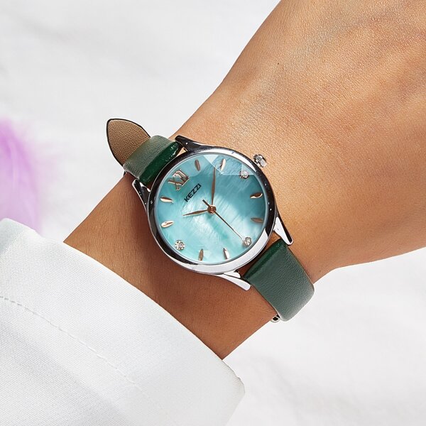 

1pc Simple Round Pointer Watch