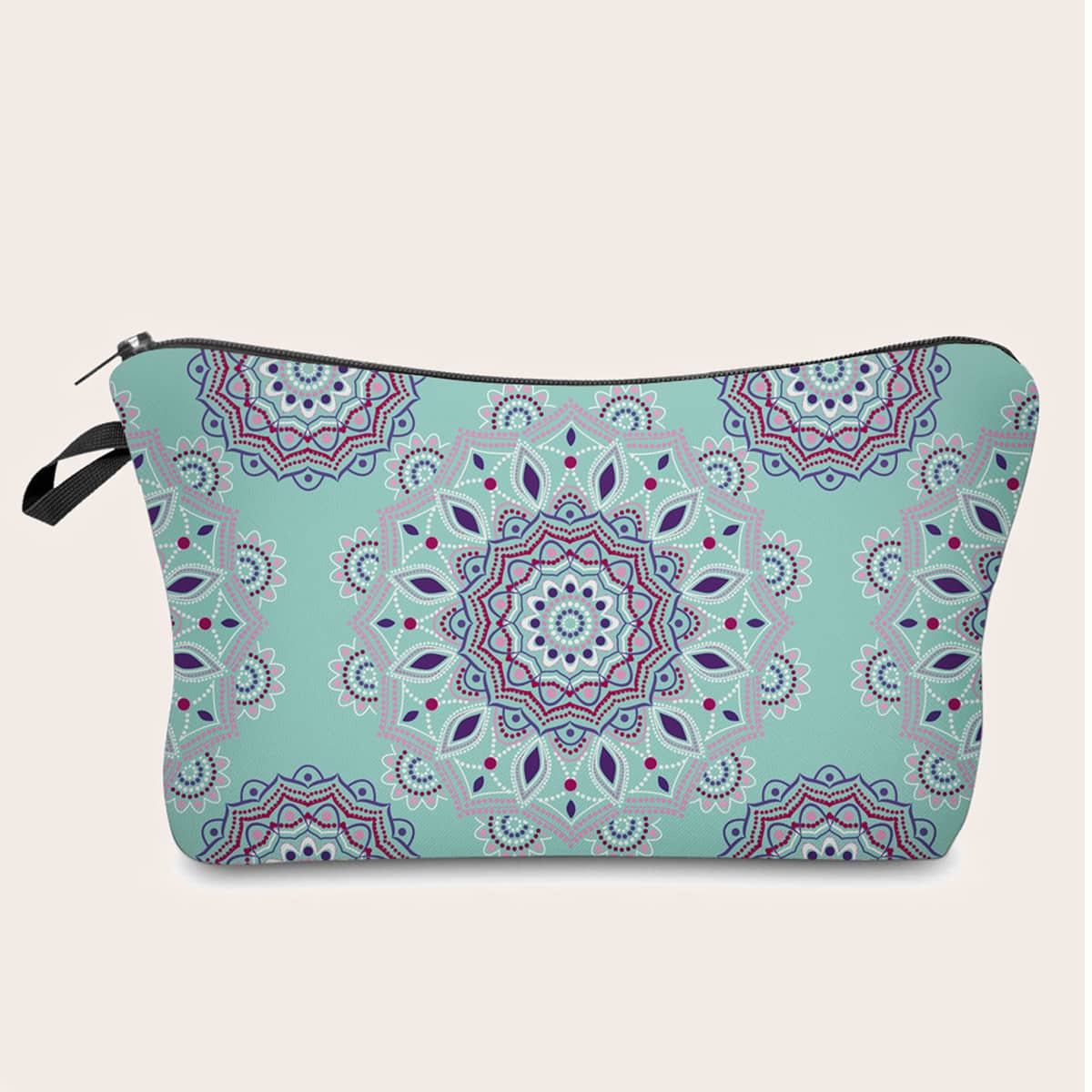 

Mandala Print Makeup Bag, Multicolor