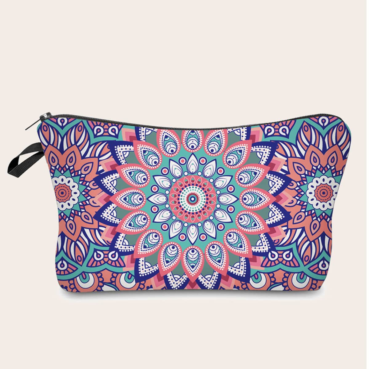 Mandala Print Makeup Bag, Multicolor