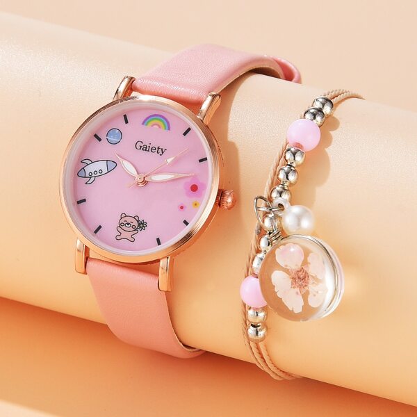 

1pc Kids Pointer Watch & 1pc Bracelet