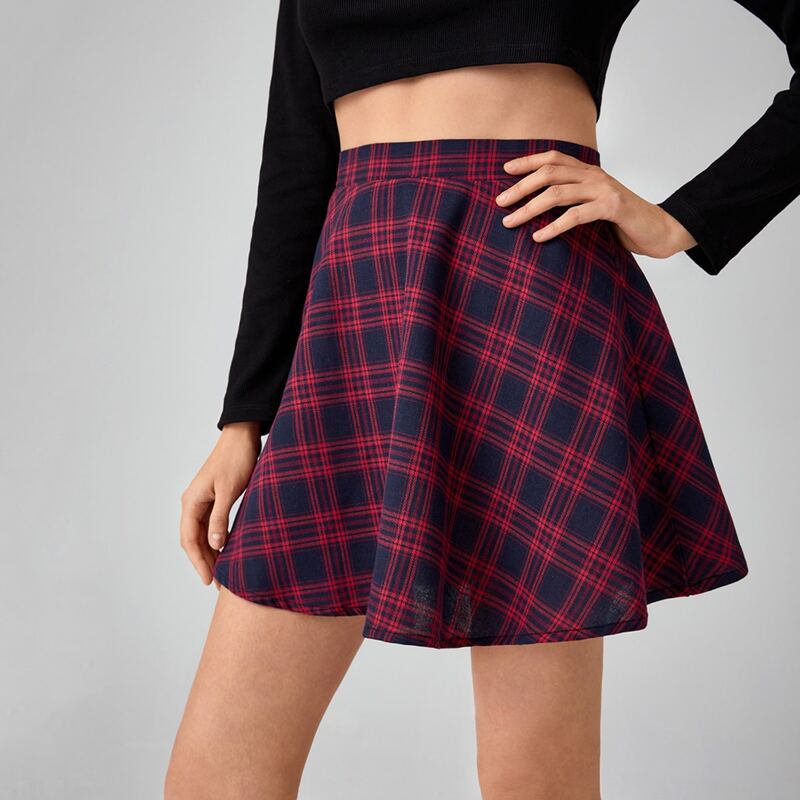 

Tartan Skater Skirt, Red