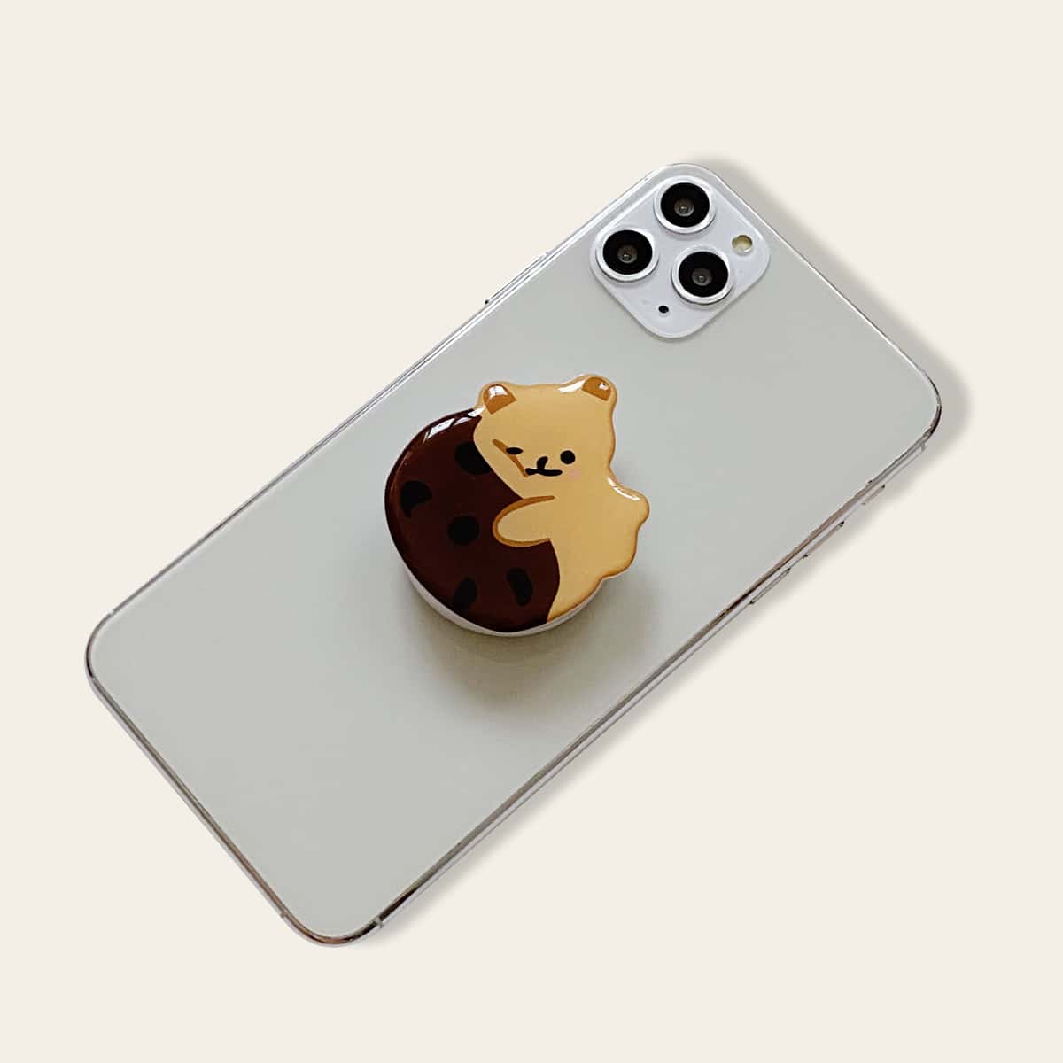 

1pc Bear Pattern Stand-Out Phone Holder, Multicolor