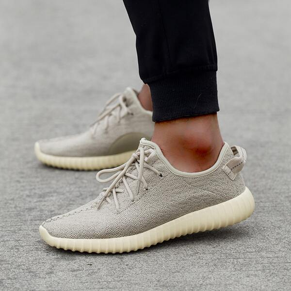 

Lace Up Decor Knit Sneakers, Beige