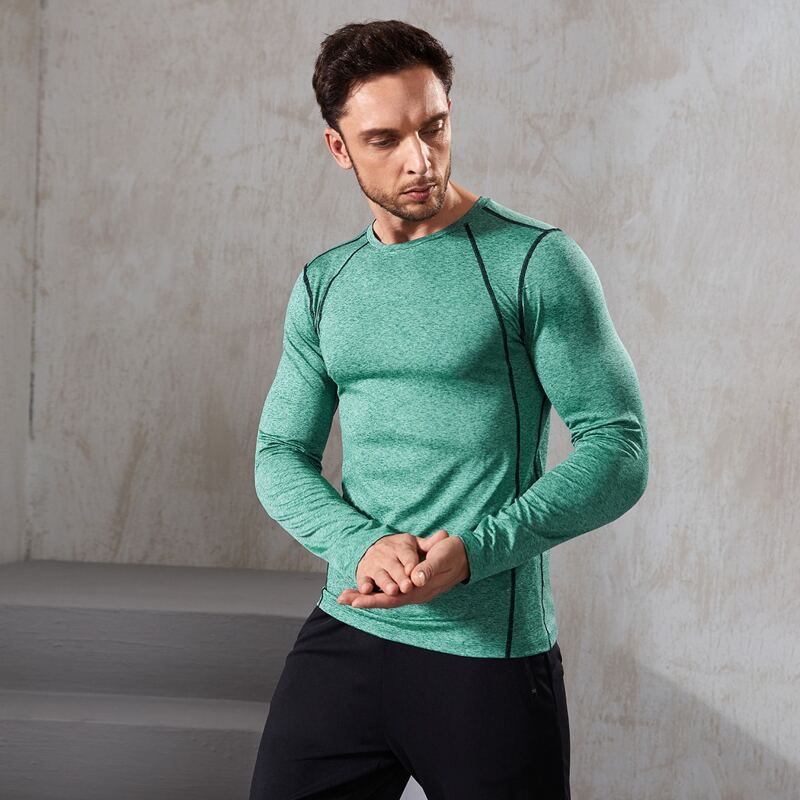 

Men Topstitching Sports Tee, Green