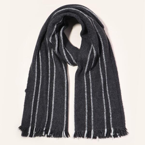 

Striped Pattern Scarf, Multicolor