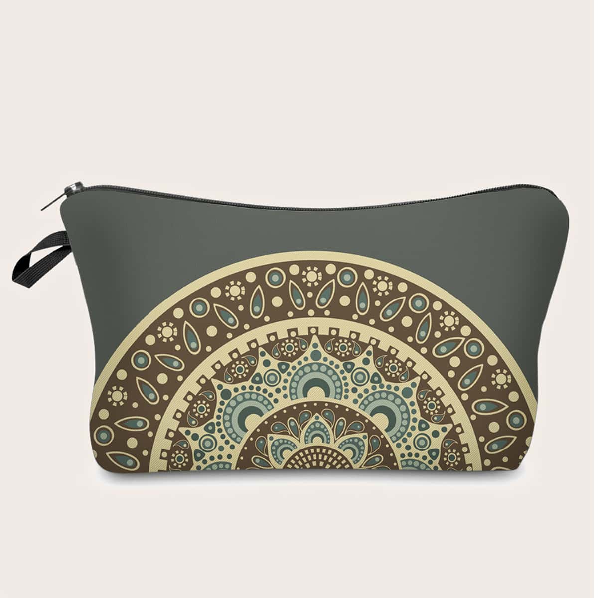 

Mandala Print Makeup Bag, Multicolor