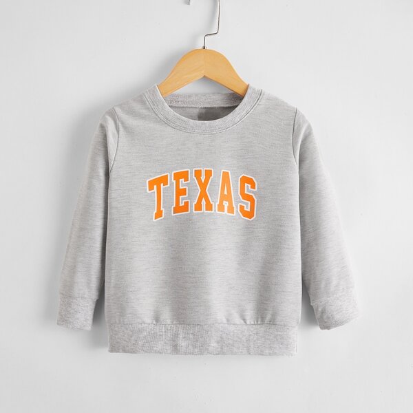 

Toddler Boys Letter Graphic Sweatshirt, Light grey