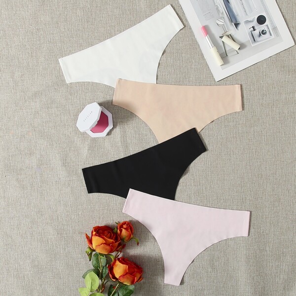 

4pack Seamless Panty Set, Multicolor