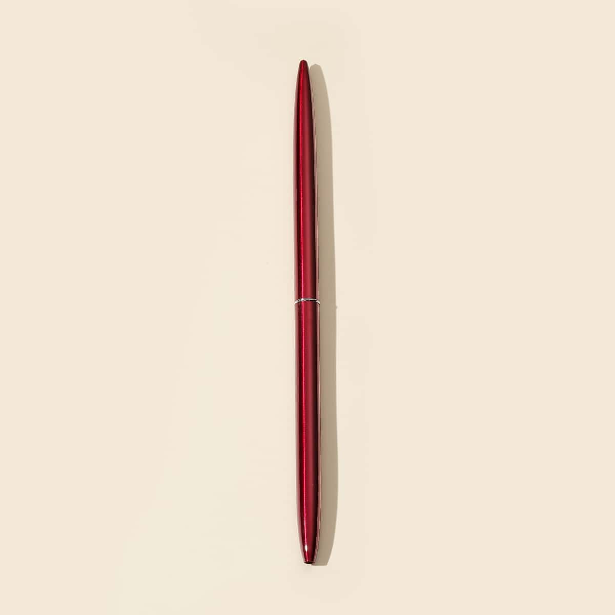 

1pc Metal Ballpoint Pen, Black
