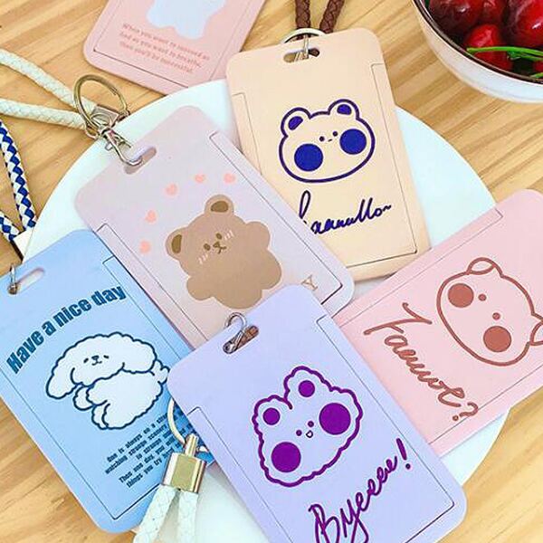 

1pc Cartoon Graphic Random Card Holder, Multicolor