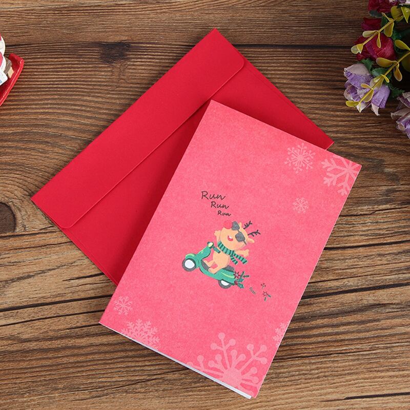 

1pc Random Christmas 3D Greeting Card, Multicolor