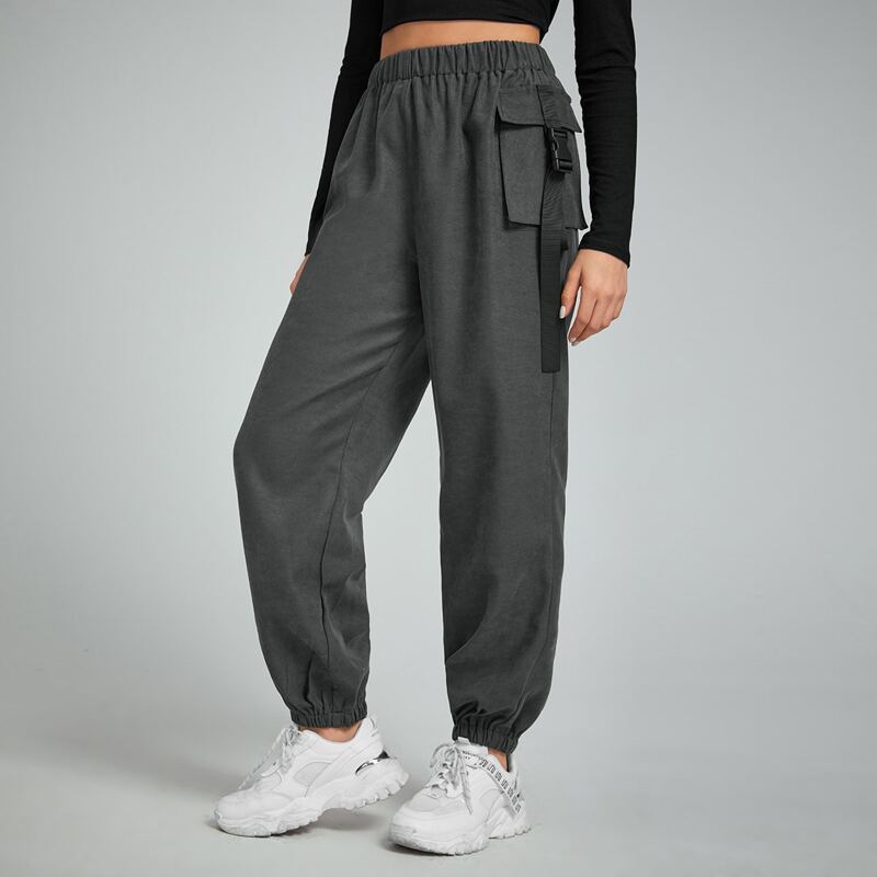 

Cargo Pocket Solid Joggers, Dark grey