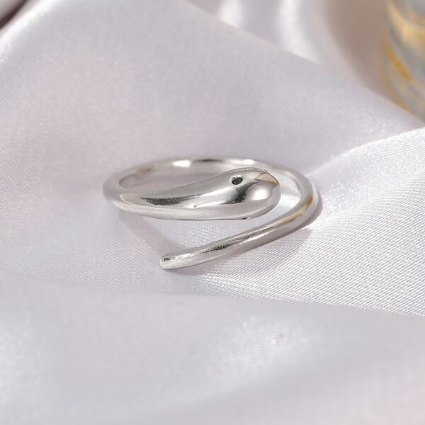 

Snake Design Ring, Silver