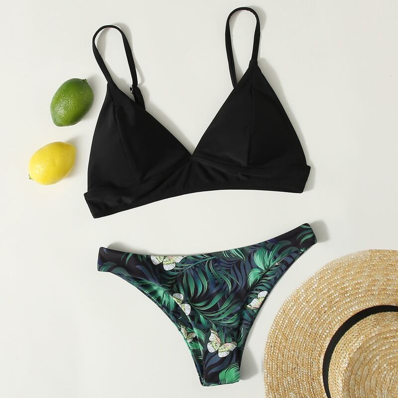 

Tropical Triangle Bikini Swimsuit, Multicolor