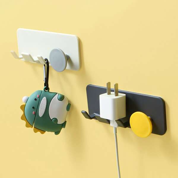 

1pc Random Multifunction Power Plug Holder, Multicolor