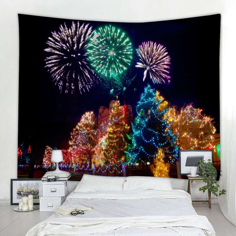 

Christmas Fireworks Tapestry, Multicolor