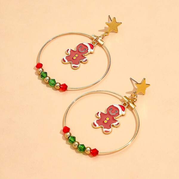 

Christmas Mismatched Drop Earrings, Multicolor