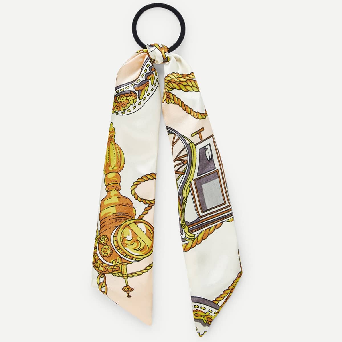 

Chain Pattern Scrunchie Scarf, Multicolor