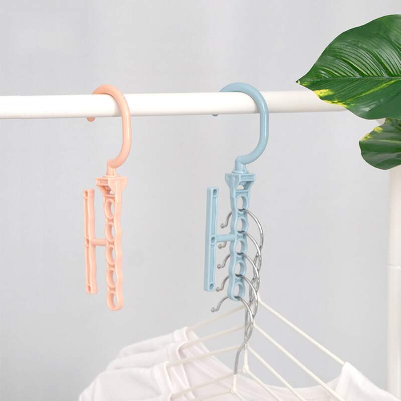 

1pc Multi-hole Clothes Hanger, Multicolor