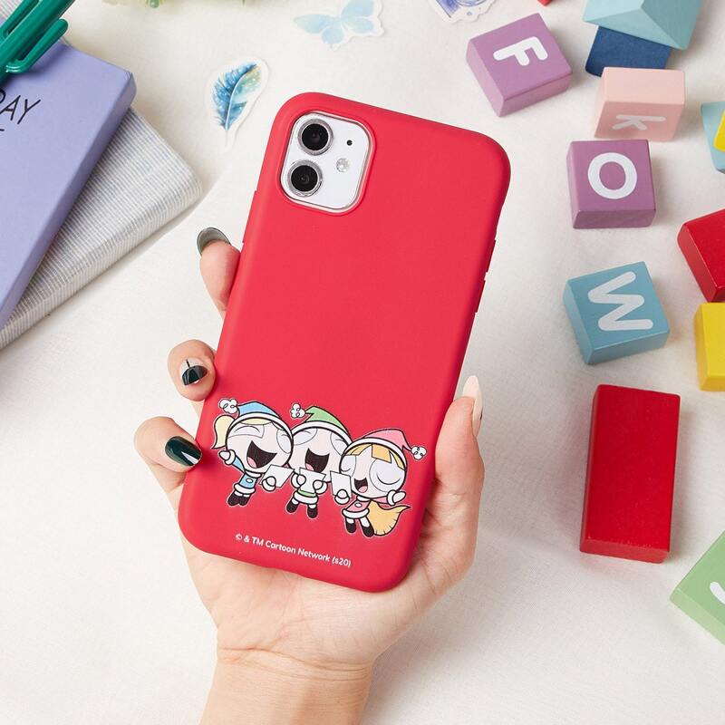 

ROMWE X The Powerpuff Girls Cartoon iPhone Case, Red