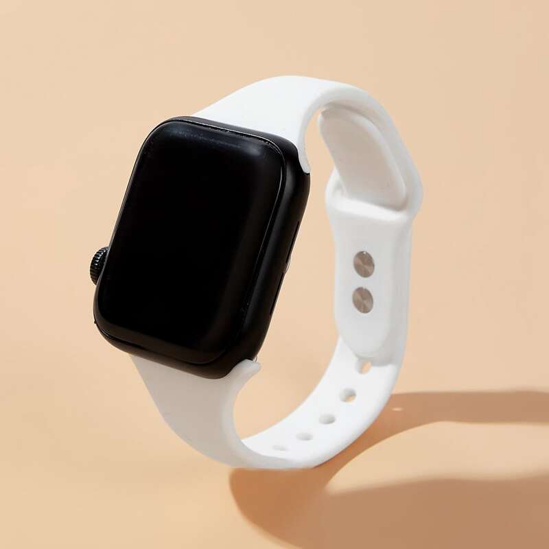 

Solid Adjustable Apple Watch Band, White