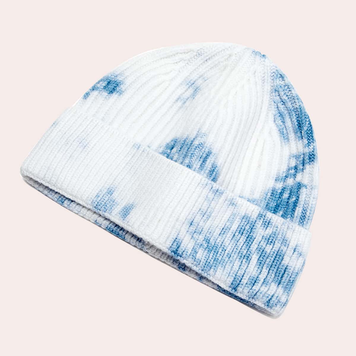 

Tie Dye Beanie, Blue and white