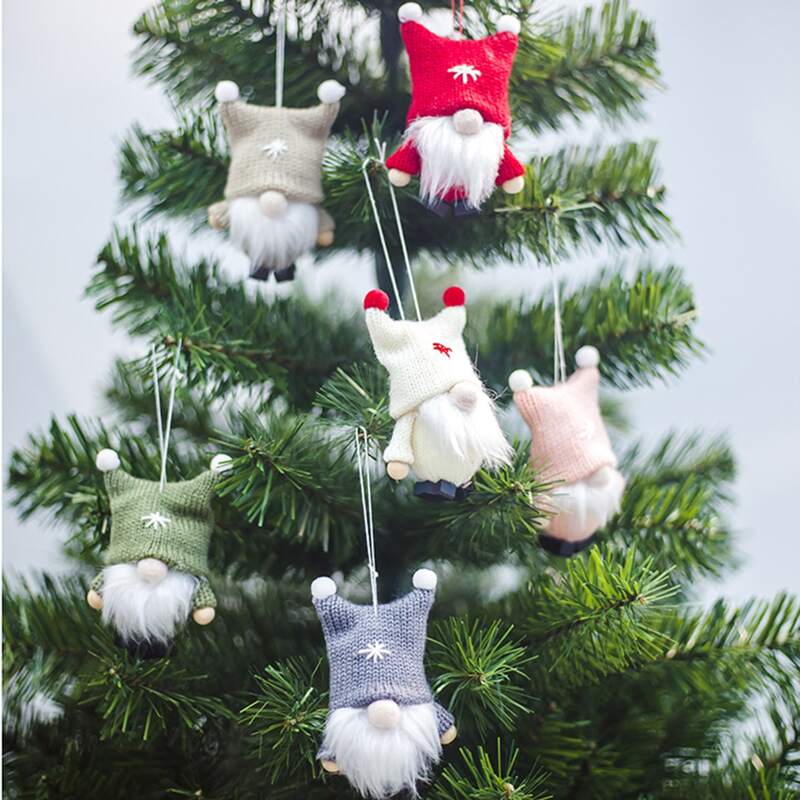 

Random 1pc Christmas Woolen Doll Pendant, Multicolor