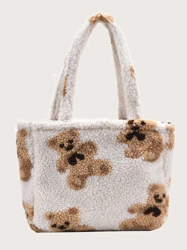 fluffy tote bag shein