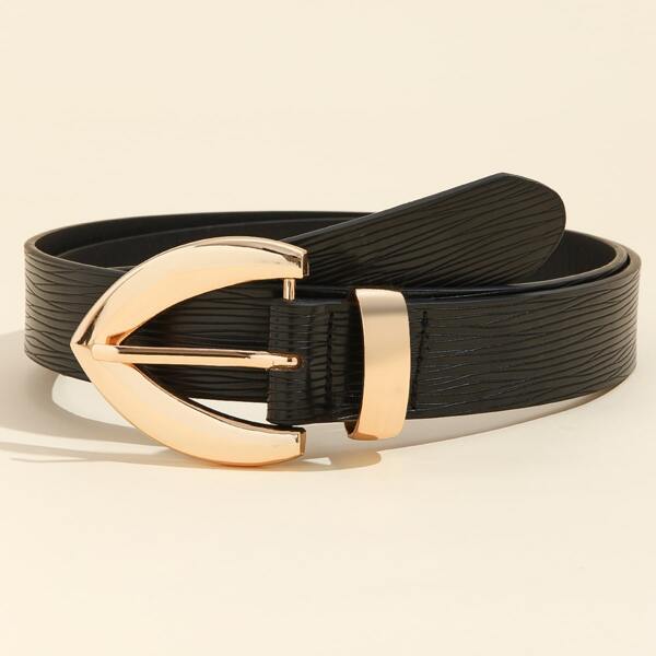 

Metal Buckle Belt, Black
