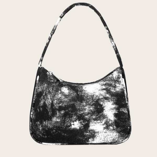 

Canvas Baguette Bag, Black
