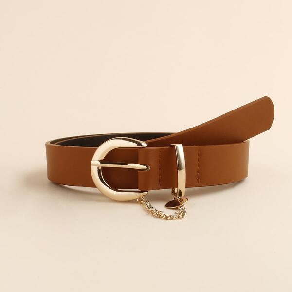 

Metal Buckle Belt, Brown
