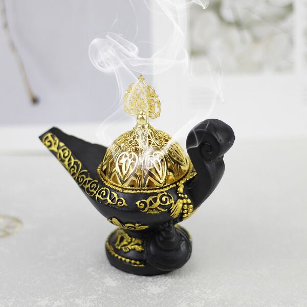 

Lamp Design Incense Burner, Black