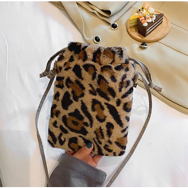 

Leopard Drawstring Crossbody Bag, Multicolor