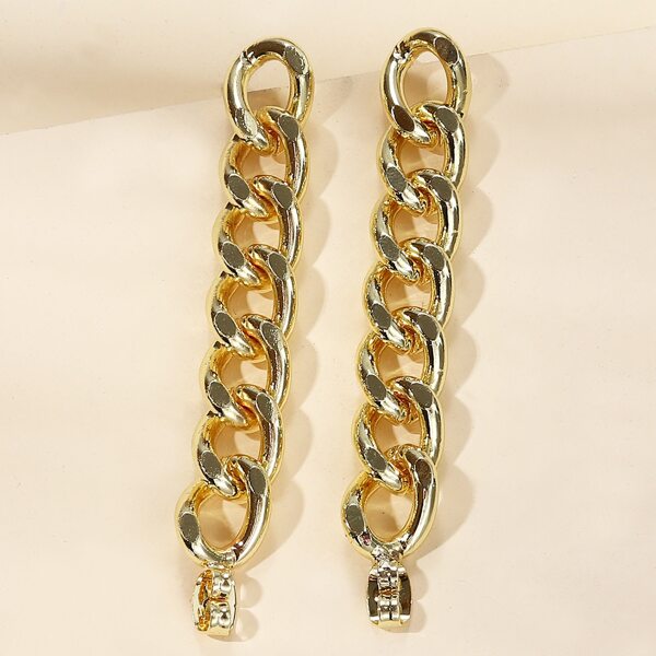 

Chain Link Earrings, Gold