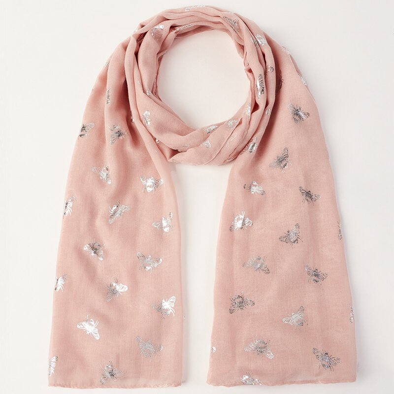 

Butterfly Pattern Scarf, Pink