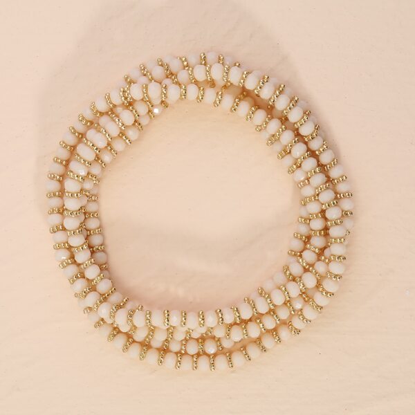 

Beaded Layered Bracelet, Beige