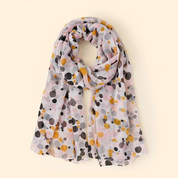 

Colorful Polka Dot Scrunchie, Multicolor