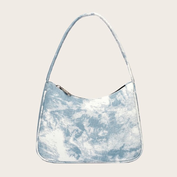 

Canvas Baguette Bag, Blue