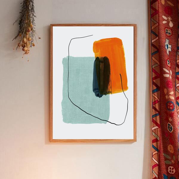 

Abstract Pattern Wall Painting Without Frame, Multicolor