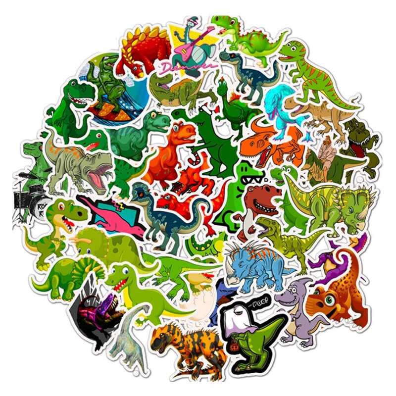 

50pcs Dinosaur Pattern Sticker, Multicolor